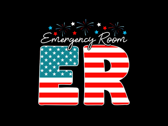 A Bold American Statement: The ER Graphics for T-Shirt Designs