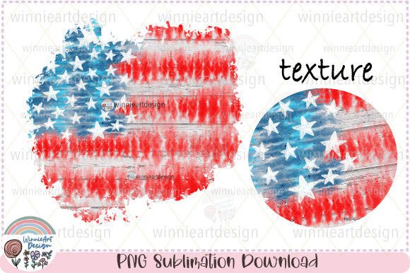 A Grunge Tie-Dye American Flag Graphic for Bold T-Shirt Designs