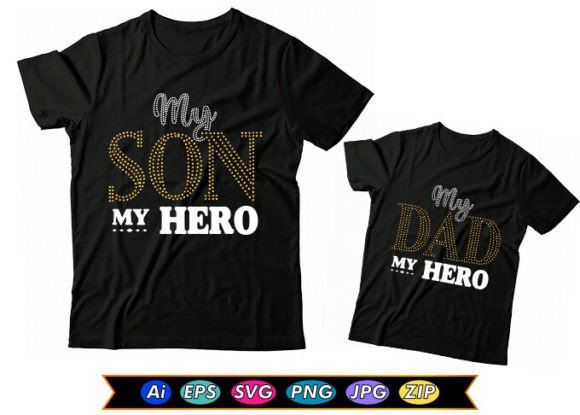 An Honest Crafter's Review of the Dad and Son Hero T-Shirt Graphic