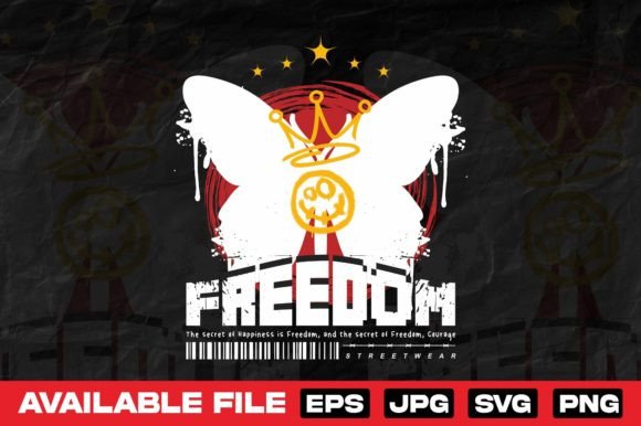 Butterfly Streetwear Graphics for Modern T-Shirt Designs