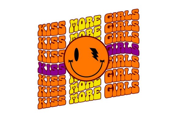 Kiss More Girls Graphics for Bold T-Shirt Designs