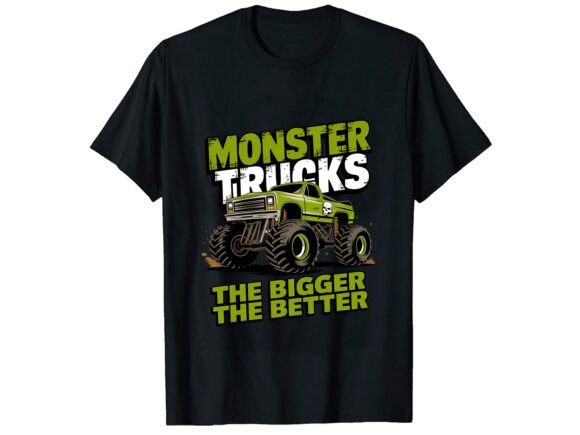 Monster Trucks Design for Bold Blog Graphics and T-Shirt Assets