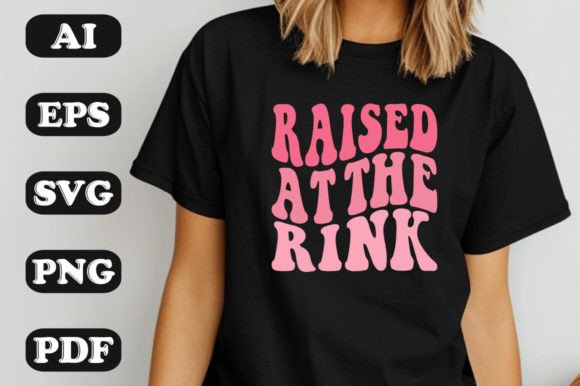 Raised at the Rink SVG Graphics for Authentic T-Shirt Designs