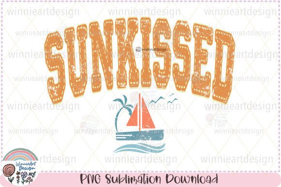 Sunkissed Retro Summer: A Graphic Gem for T‑Shirt Designs & Blogging